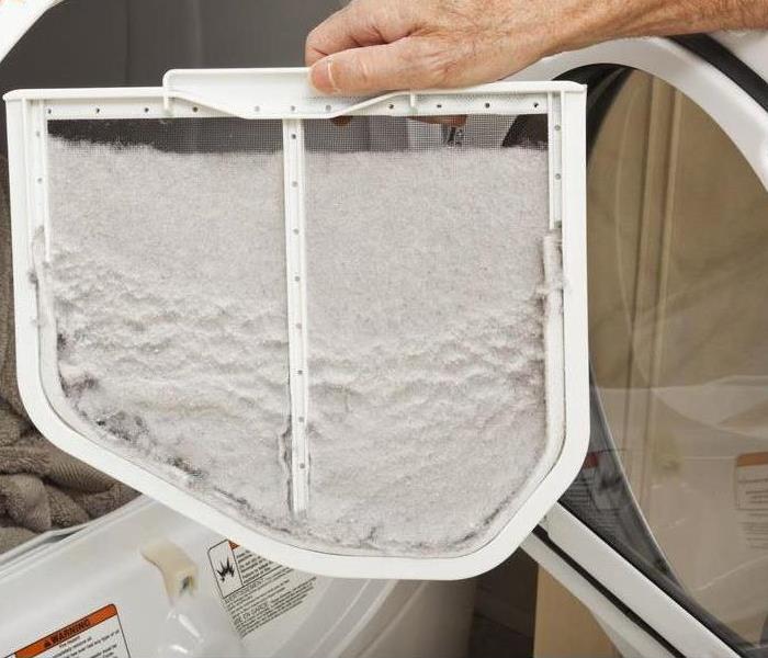 lint stuck the to lint trap of a dryer
